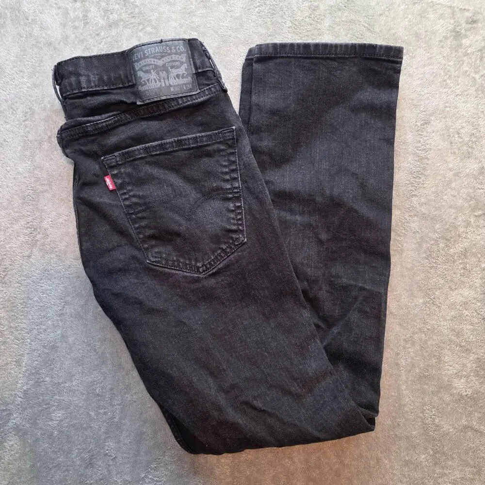 Levi's 559 Jeans Mens 32x34 Black Dark Wash Relaxed Fit Straight Leg Denim